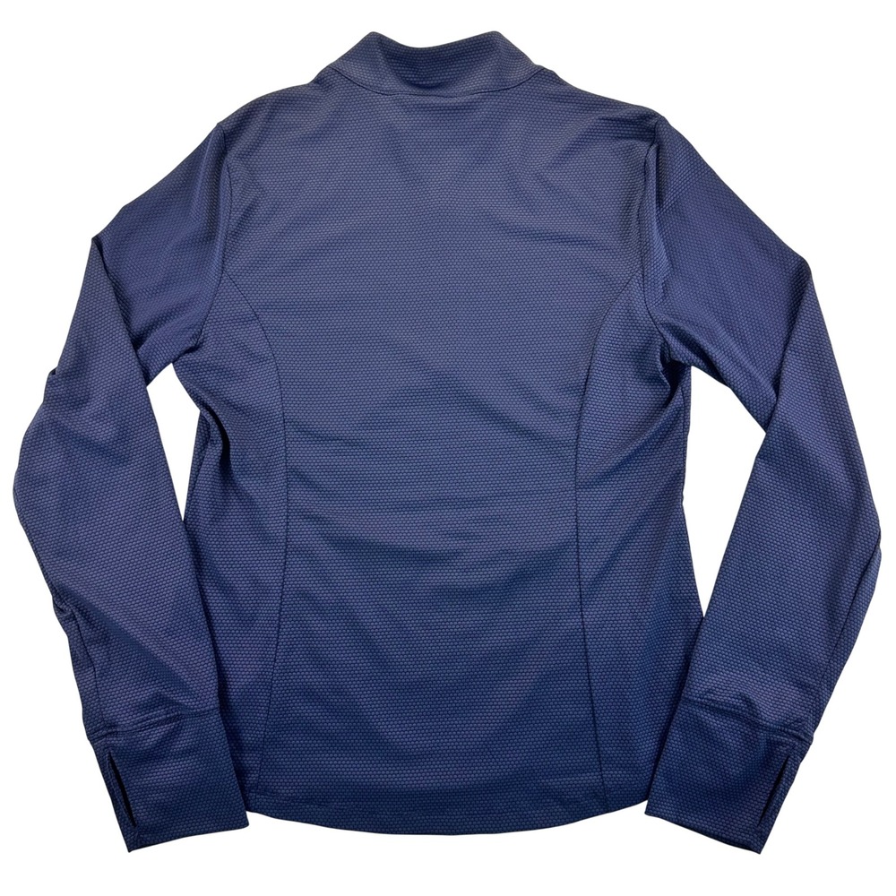 Tommy Bahama Golf Womens Large Navy Blue Honeycomb Quarter Zip Pullover Active - Picture 6 of 10